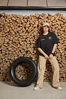 Футболка KAMA TYRES черная женская